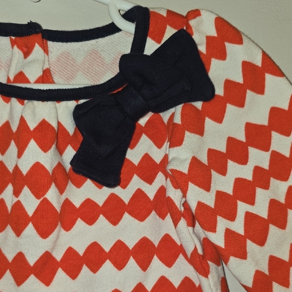Gymboree Red and White Geometric Dress - Picture 3 of 6